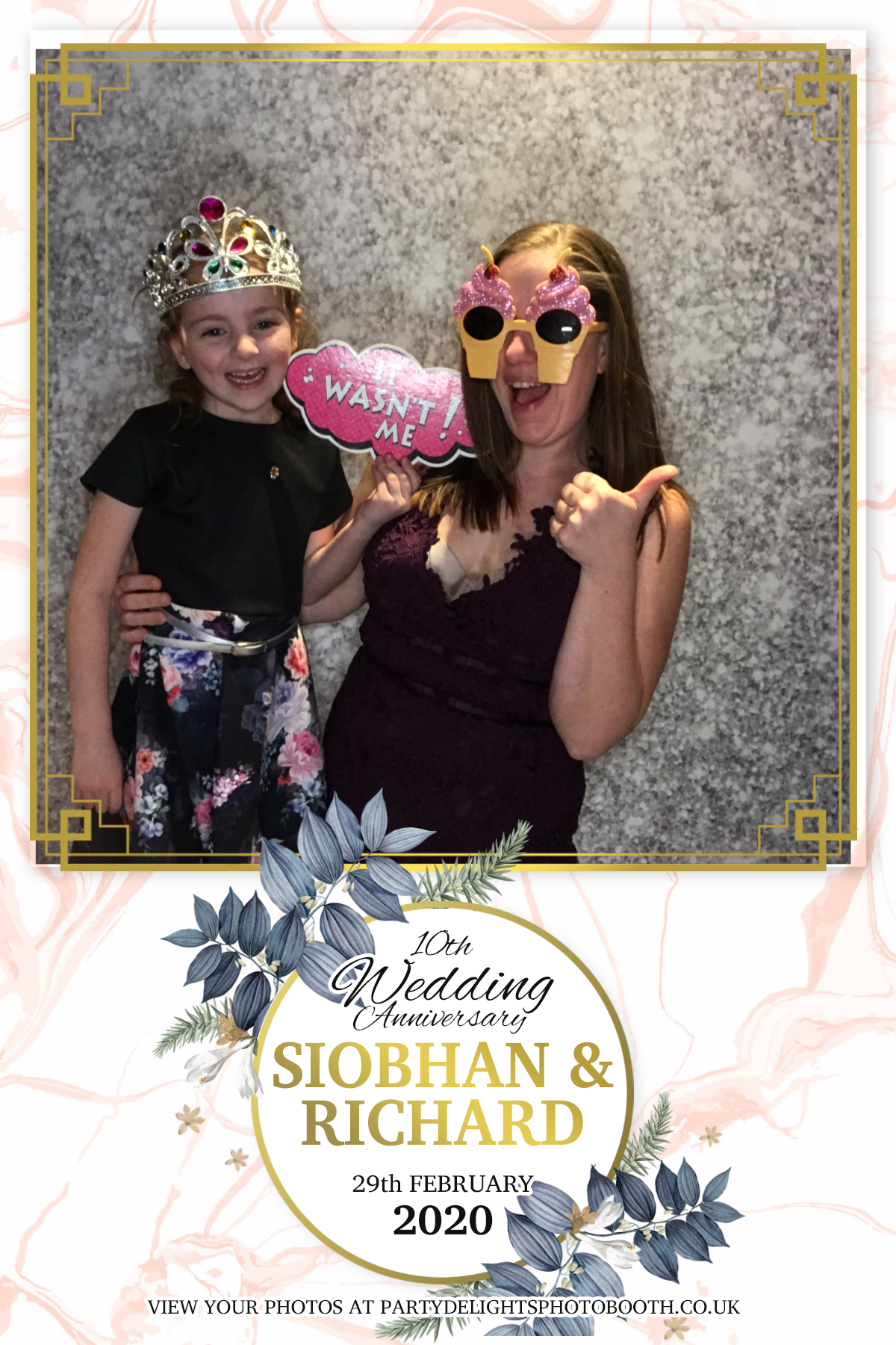 Siobhan and Richards Vow renewal  | View more photos from the event at gallery.partydelightsphotobooth.co.uk/u/PartyDelightsPhotoBooth/Siobhan-and-Richards-Vow-renewal